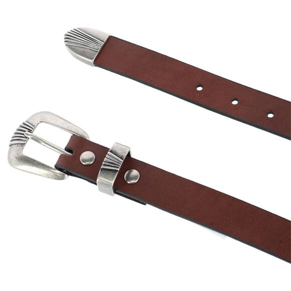 Wrangler Women's 3 Piece Belt with Veg Tanned Leather - Picture 2 of 5